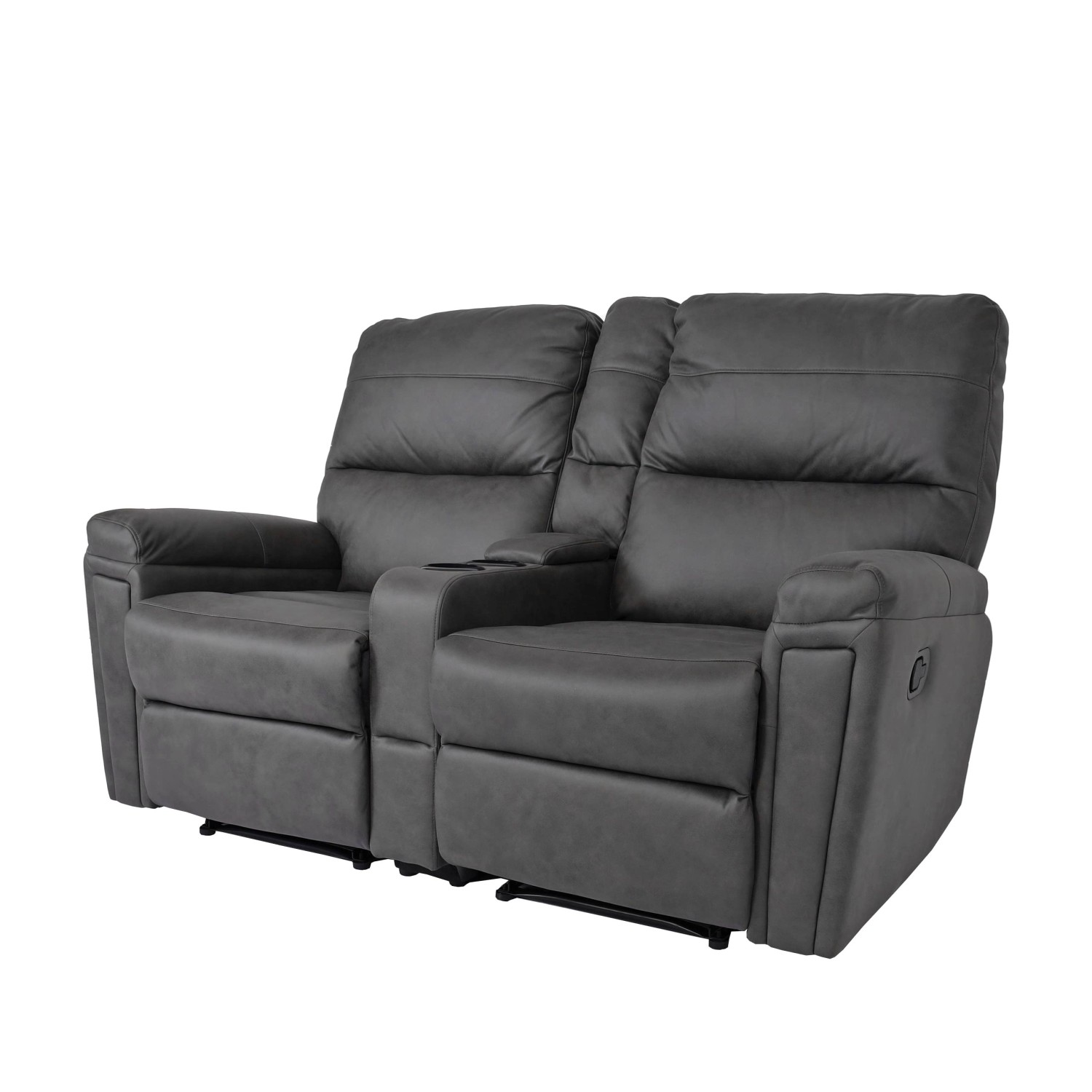 MCW 2er Kinosessel K17 Stoff/Textil Dunkelgrau günstig online kaufen