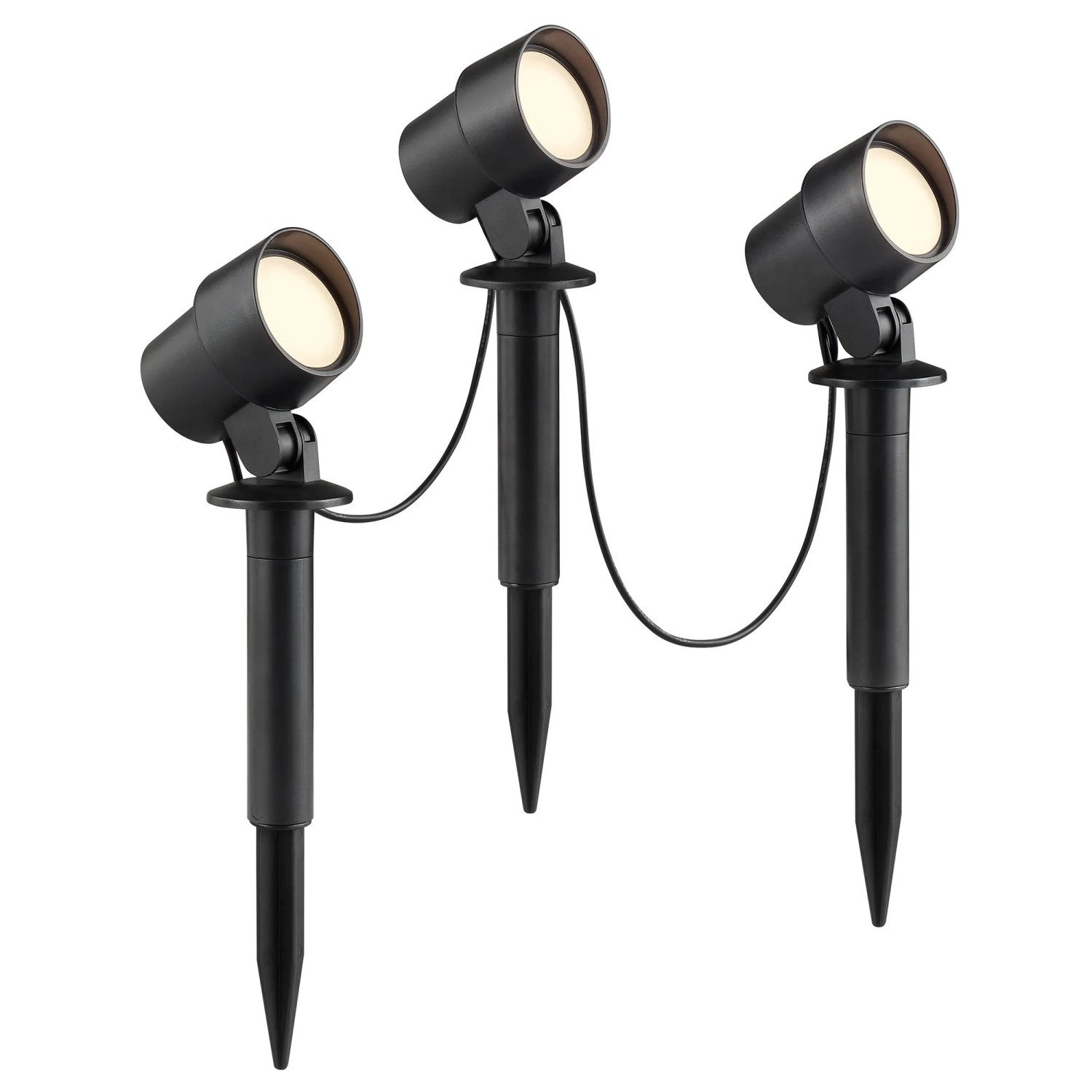 Brilliant LED-Außenspießleuchte Kamara Schwarz 20,9 cm x 6 cm x 7,9 cm