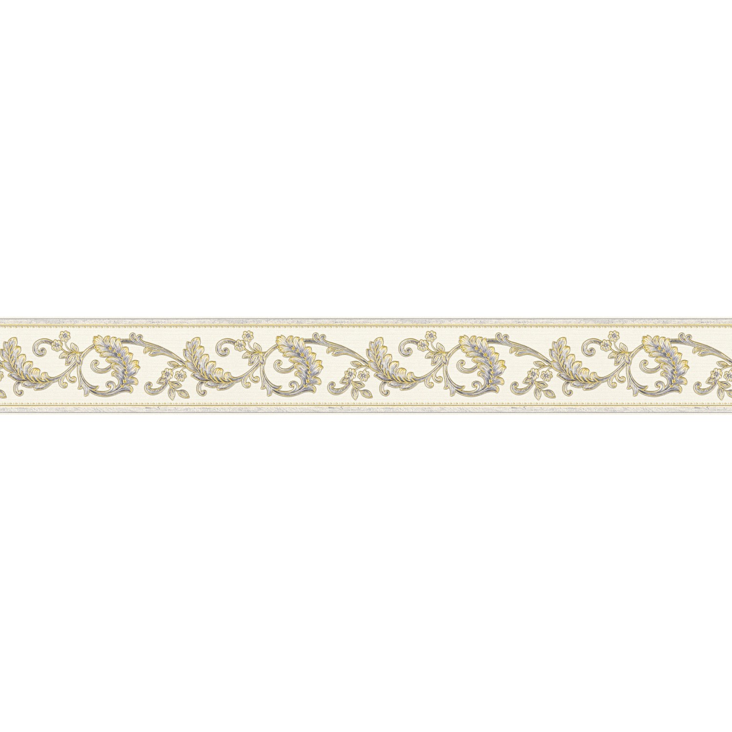 A.S. Création Borte selbstklebend Barock 5 m x 8 cm Gold-Silber günstig online kaufen