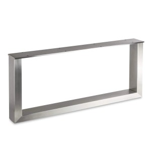 SOTECH Tischgestell KUFE Echt Edelstahl Höhenverstellbar Höhe 400 mm Tiefe 800 mm