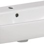 Weißes Geberit Renova Compact Handwaschbecken, 60 cm, mit KeraTect Beschichtung.