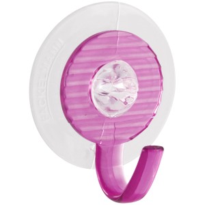 Fackelmann Saughaken, lila Handtuchhalter für Bad und Küche.