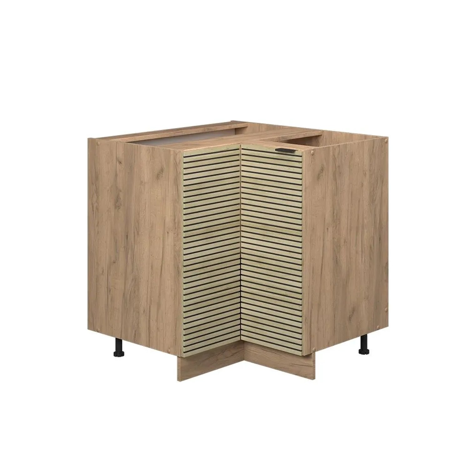 Vicco Eckunterschrank Fame-Line Eiche Paneel 81 x 82 ohne Arbeitsplatte Art Nr 51375