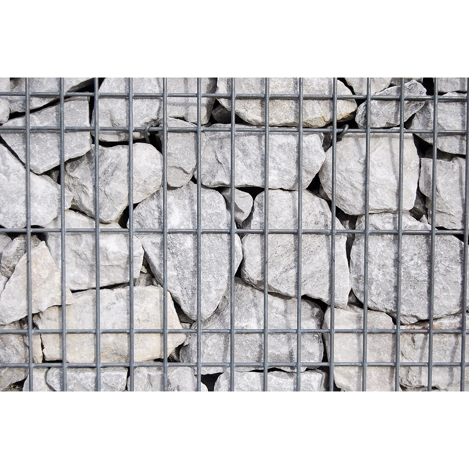 Scherf Fertig-Gabione Marmorbruch Wolken-Weiß 200 cm x 50 cm x 50 cm