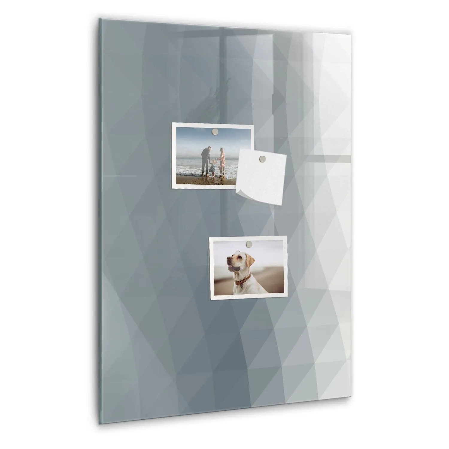 Tulup Magnettafel Aus Glas Abstrakte Graue Wellen 40x60 cm Whiteboard Magnetisch Glas Schwarzer Marker Magnettafel Moder...