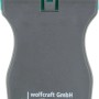 Wolfcraft Schaber mit Kunststoffklingen, grau/türkis, für empfindliche Oberflächen.