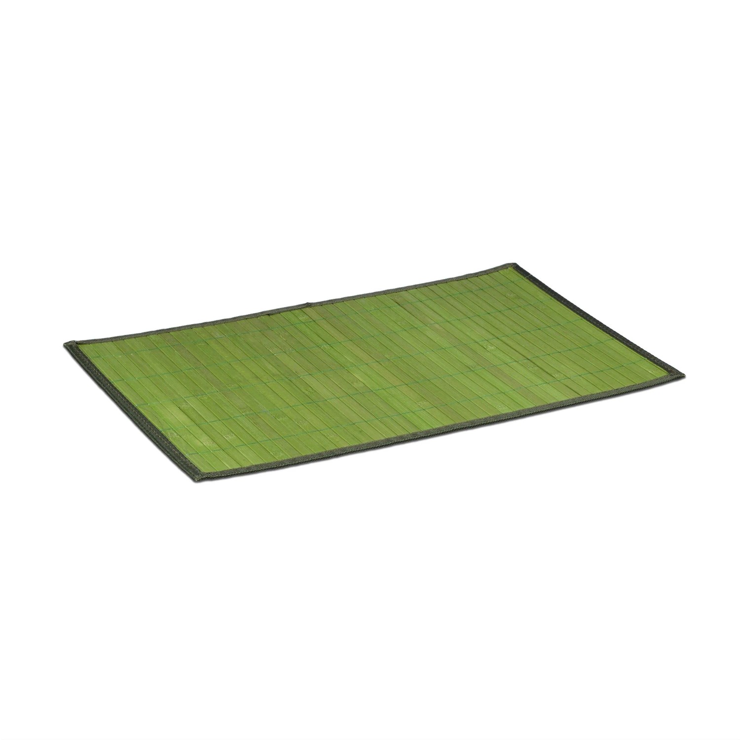 Relaxdays Tischset 6er Set Bambus Grün Rutschhemmend 45 cm x 30 cm