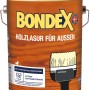 Dose Bondex Holzlasur für Außen, Anthrazit, 4 l. Holzschutz für Zäune, Fenster und mehr.