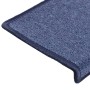 vidaXL Stufenmatten 15 Stk 65x21x4 cm Blau Rechteckiger Rand 134574_7
