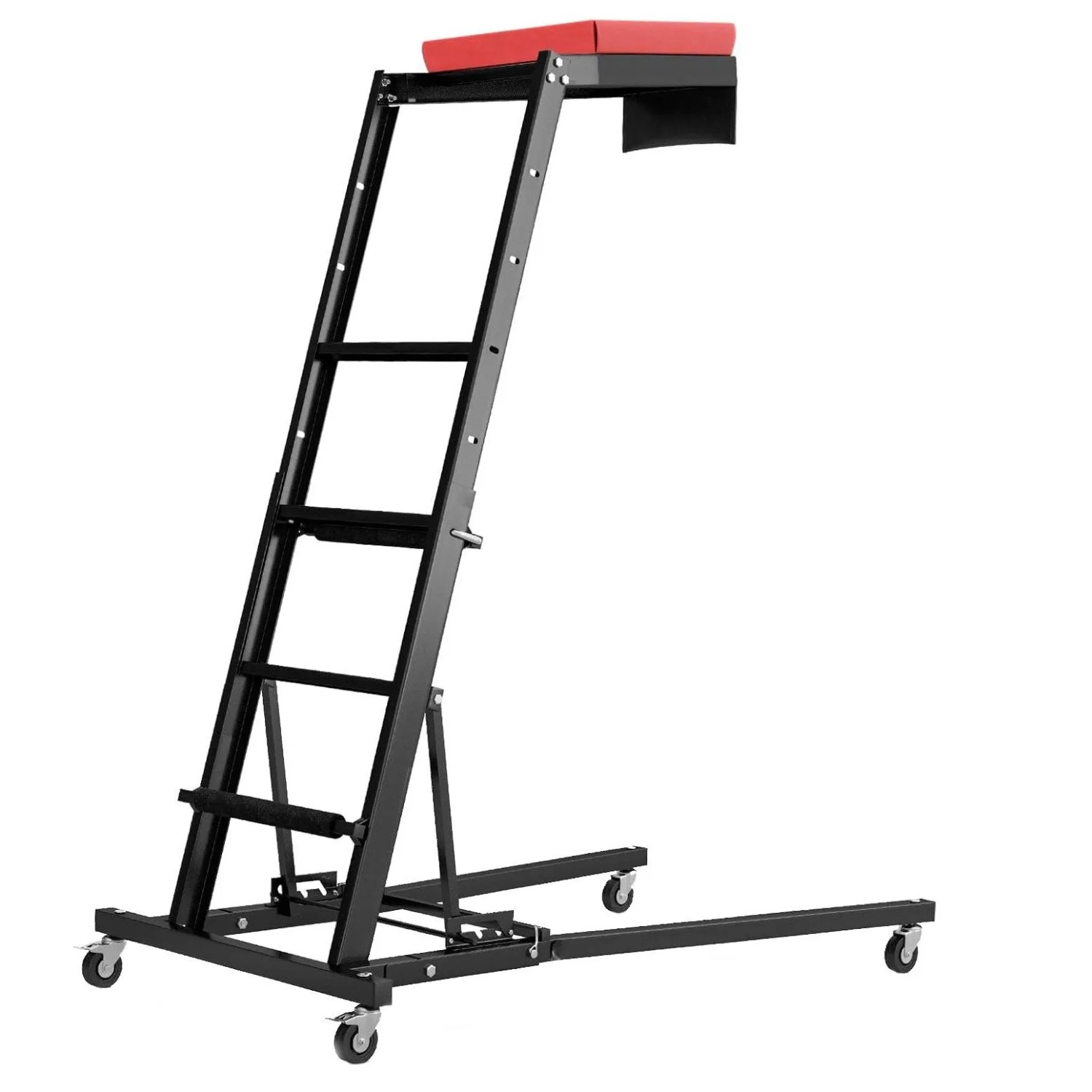 Costway Werkstatthocker mit Leiter 114,5-168 cm Höhenverstellbar