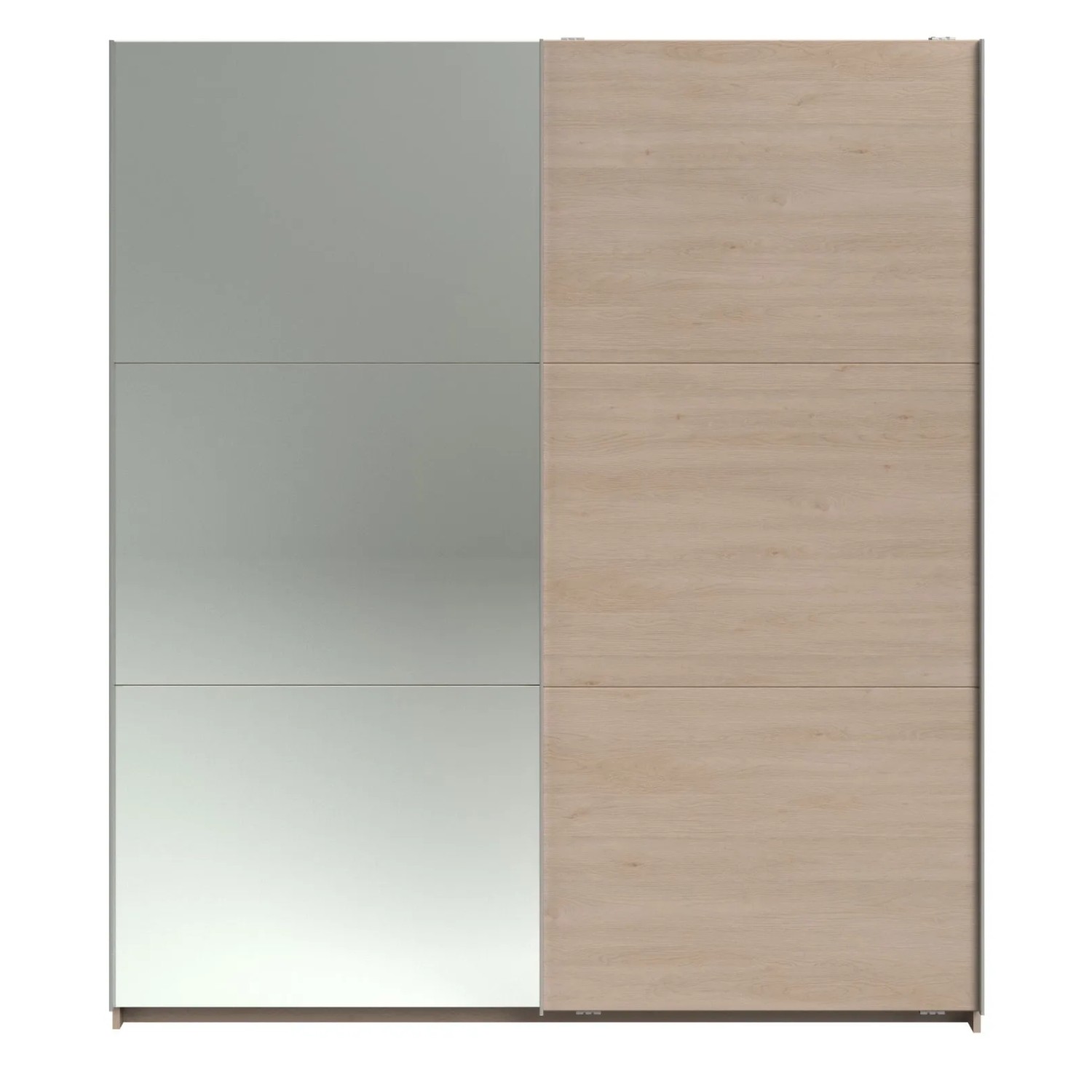 Parisot Kleiderschrank Swing mit Spiegeltür in Jackson Eiche Dekor, Schiebetürenschrank.