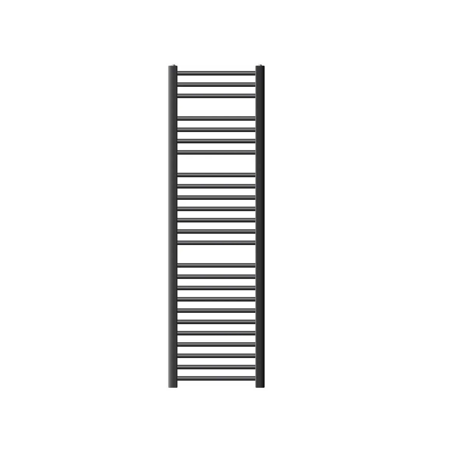 LuxeBath Badheizkörper 400x1500mm Anthrazit Gerade Mit Heizstab 1200W