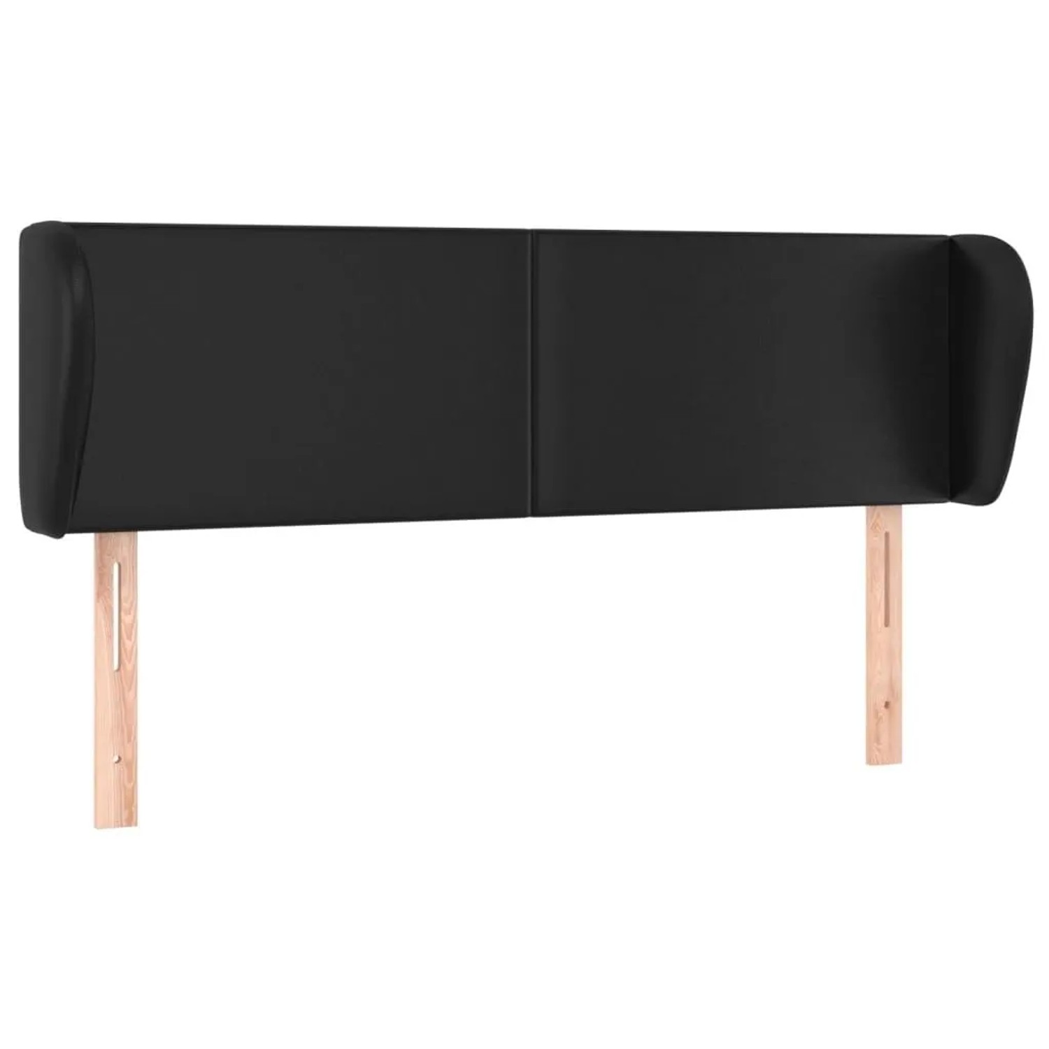 vidaXL Kopfteil mit Ohren Grau 147x23x78/88 cm Kunstleder 3116958