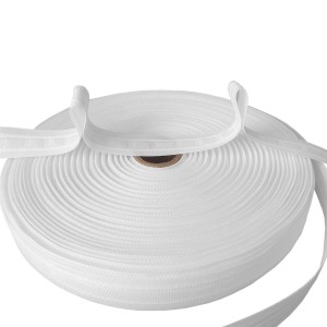 Rolle Bestlivings Gardinenband, Faltenband 25mm, weiß, 5m für Fenstervorhänge.