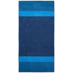 Dyckhoff Saunatuch Two-Tone-Stripe Blau 100 x 200 cm