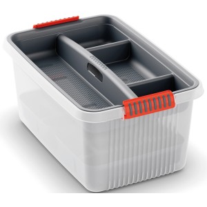 Einsatz Tray mit 4 Fächern und Griff für K-Latch Aufbewahrungsboxen M-XXL.
