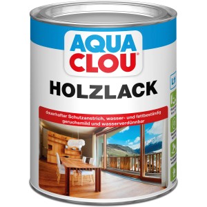 Dose Aqua Clou Holzlack Transparent matt, 750ml. Klarlack für Holz im Innenbereich.