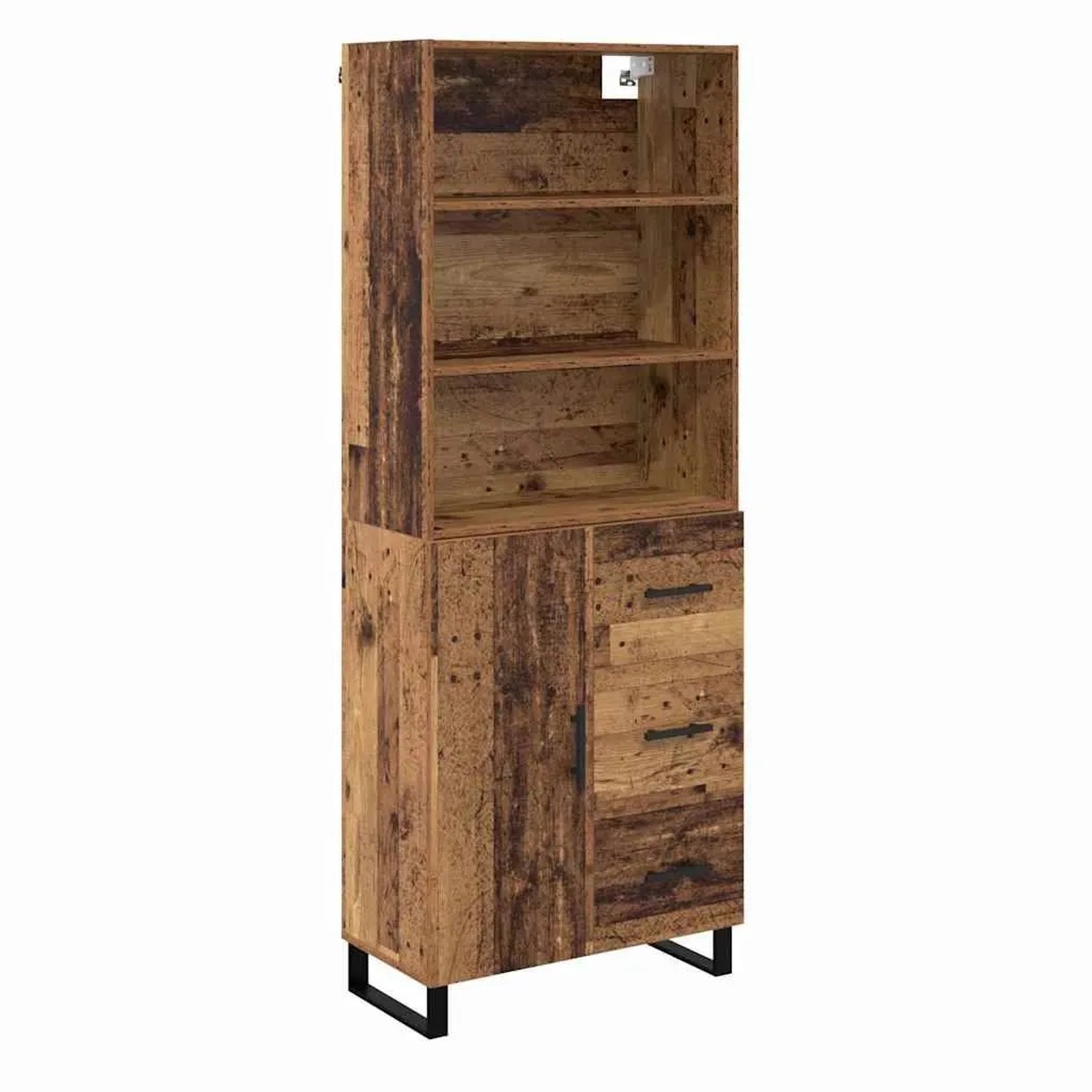 vidaXL Highboard Altholz 69,5 x 34 x 180 cm Holzwerkstoff 3415761 günstig online kaufen