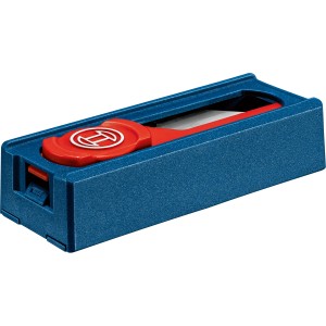 Bosch Professional Ersatzklingen-Set (10 Stück) im blauen Spender mit rotem Schieber.