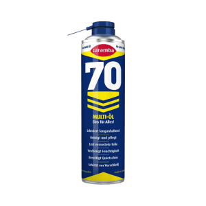 Caramba Multi-Öl C70 Spraydose 400 ml. Blau-gelbes Multifunktionsöl schmiert, löst Rost und schützt vor Verschleiß.