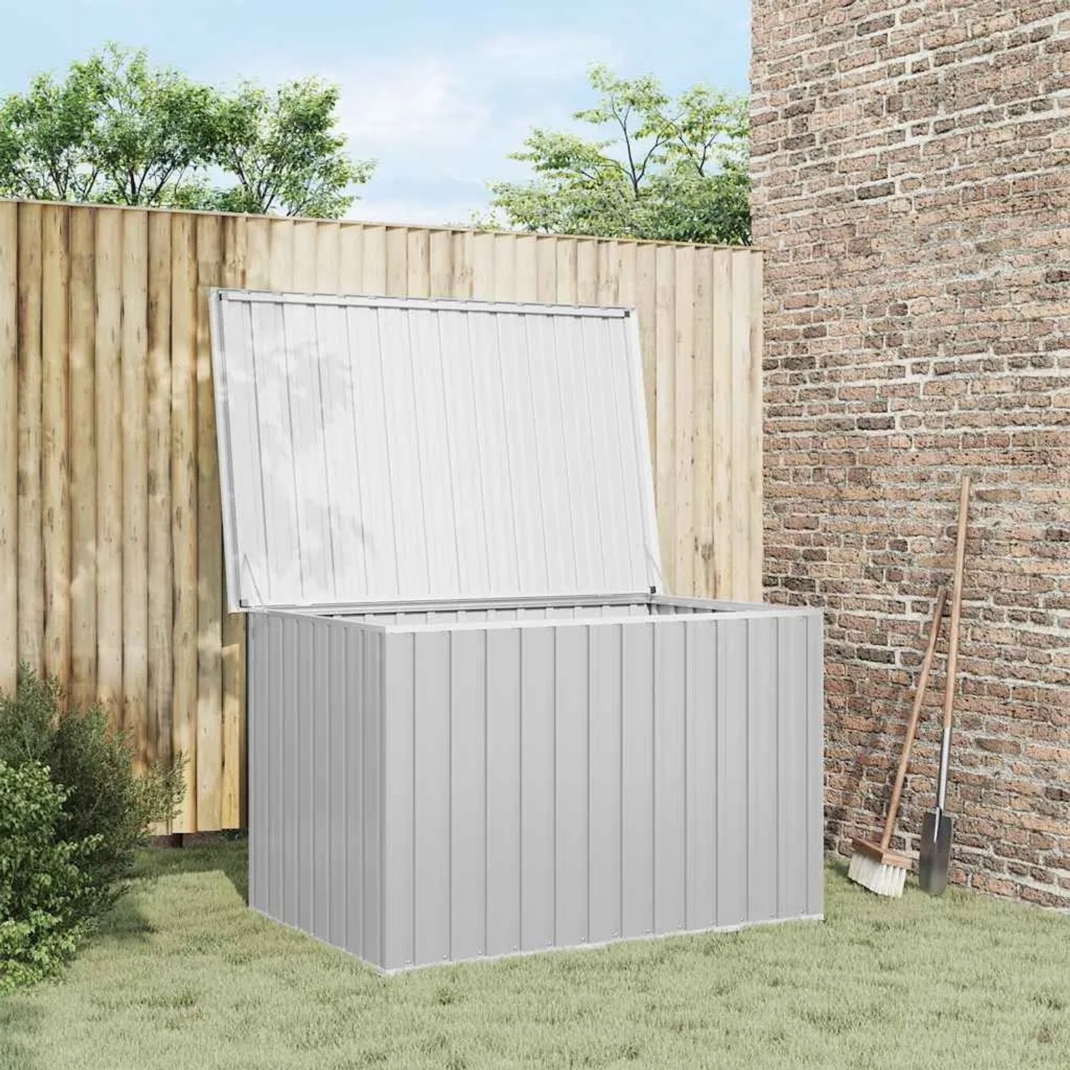 Furnicato Gartenbox Grau 149x99x93 Cm