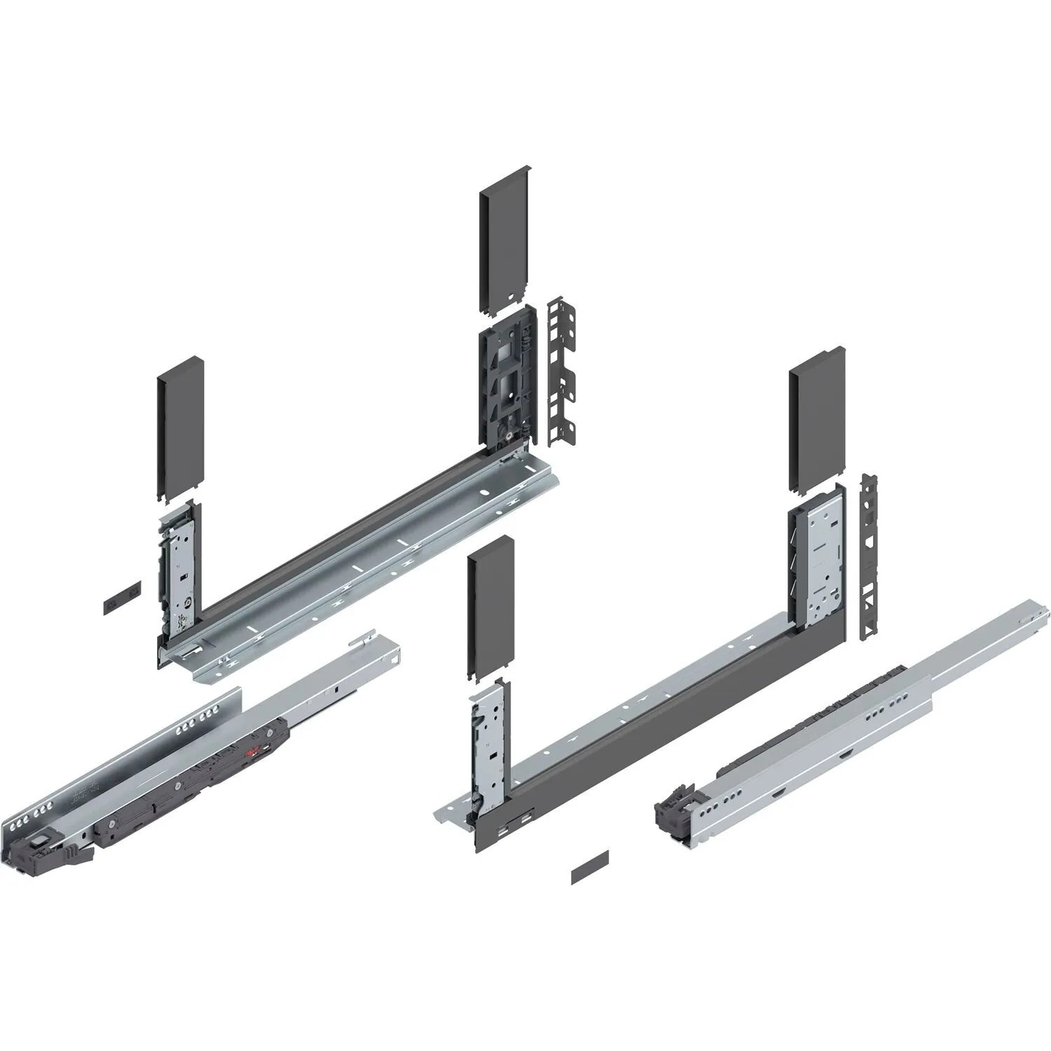 Blum Schubladensystem Legrabox free Höhe C Tip-On Vollauszug 500 mm 40 kg Oriongrau