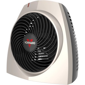 Vornado Heizlüfter VH200 in Silber-Schwarz, ein elektrisches Heizgerät mit Ventilator.