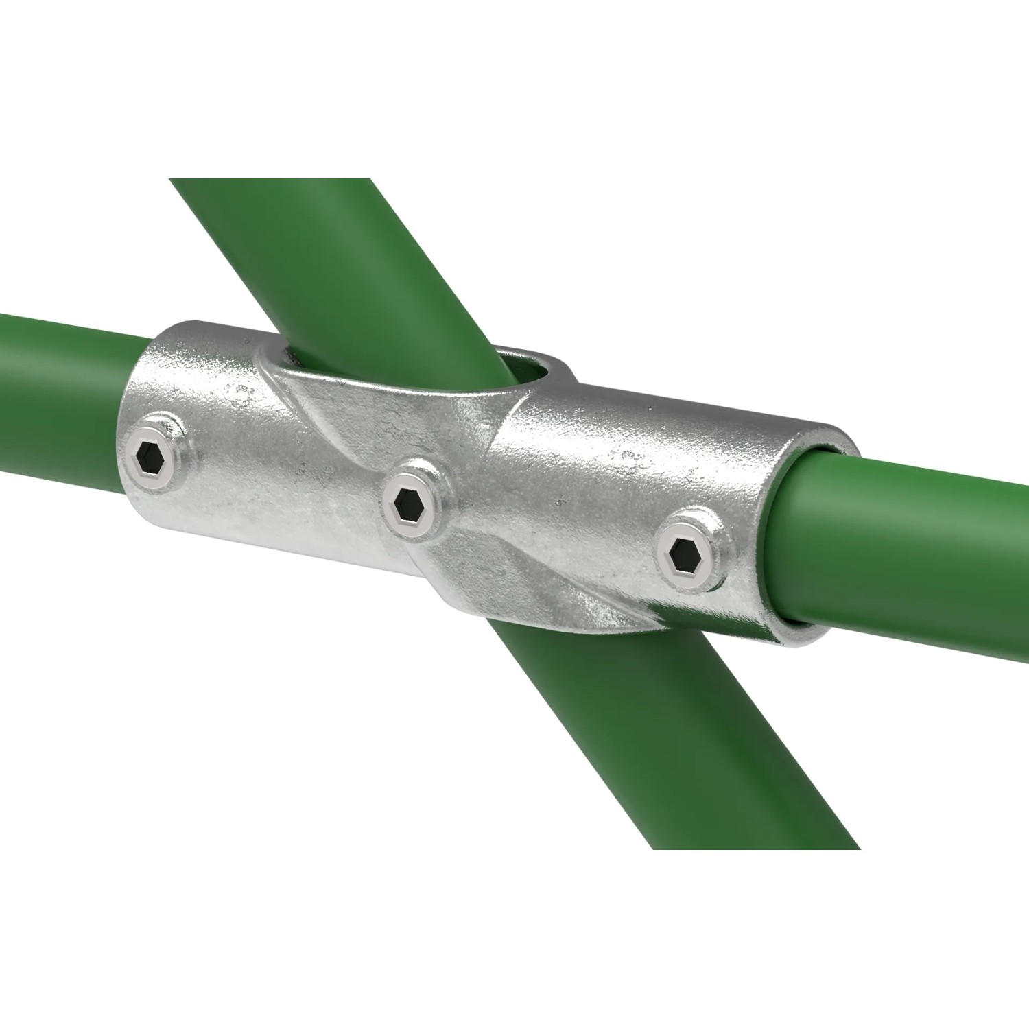 FeNau Rohrverbinder T-Stück 11-29 Grad Ø 48,3 mm 1 1/2 Zoll Temperguss Verzinkt 256D48