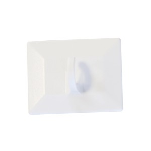 Weißer Gardinia Klebehaken für Fensterflügel, geeignet für Rollos und Dekoration.