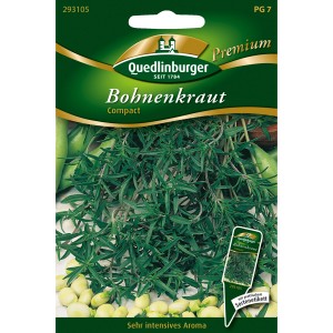 Quedlinburger Bohnenkraut Compact Saatgut für Topf und Beet. Aromatisches Küchenkraut.