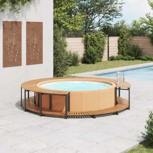 vidaXL Whirlpool-Verkleidung 273x53 cm Akazie Massivholz 310091