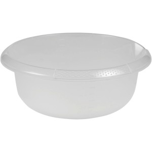 Transparente, runde Schüssel Björk (Ø 28 cm) mit Ausguss und Mess-Skala, idealer Küchenhelfer.