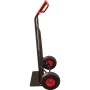Schwarze Pro-Bau-Tec Sackkarre mit PU-Rädern, Tragkraft 200 kg, für Baugeräte.