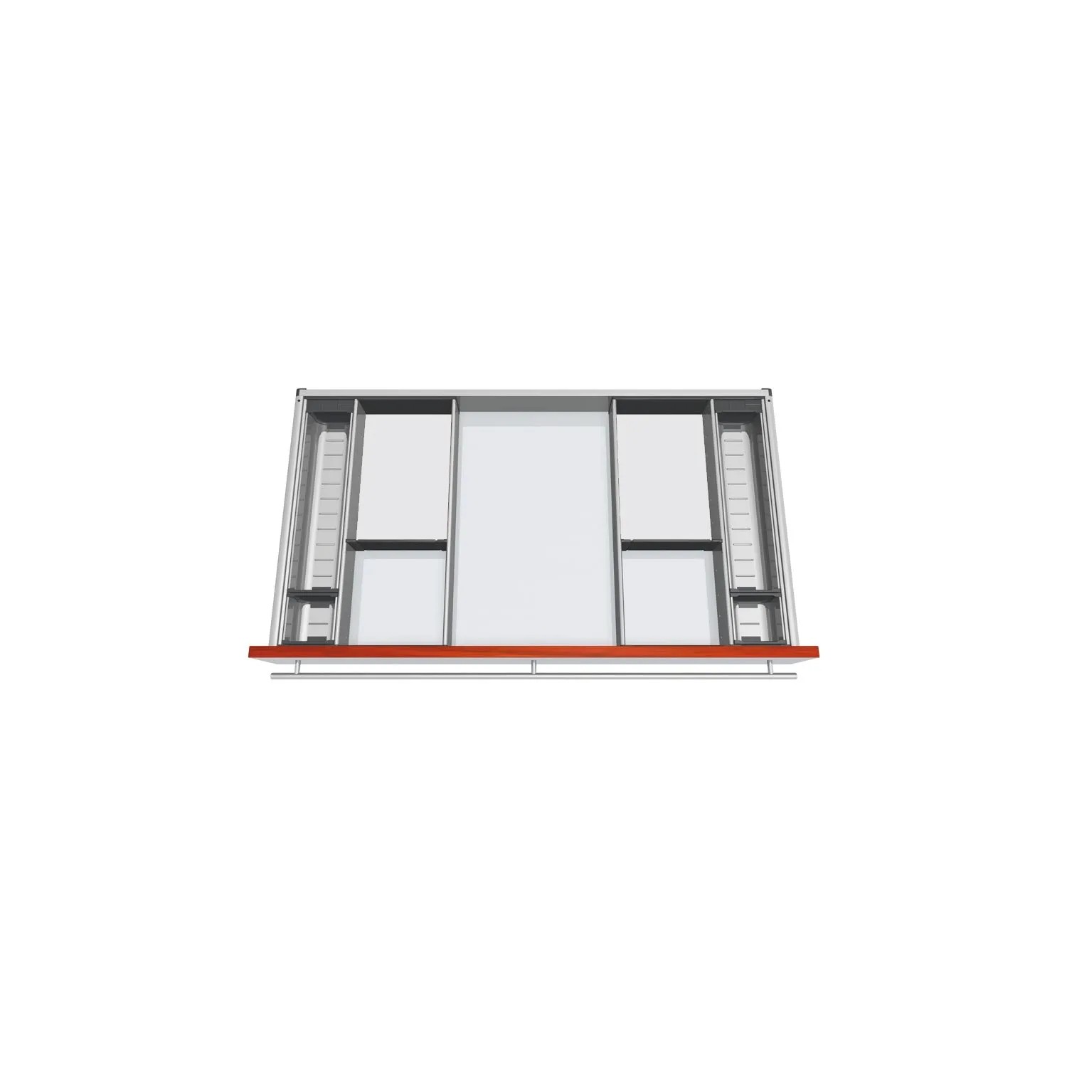 Blum Besteckeinsatz Orga-Line Facheinteilungs-Set Korpusbreite 901-999 mm Nennlänge 450 mm Grau