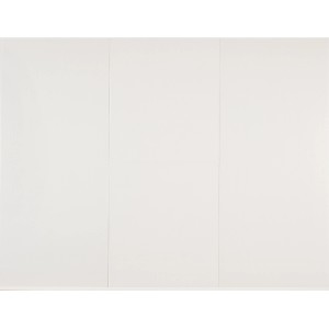 Glatte, matte, weiße Grosfillex Wandverkleidung Element Compact, 120x37,5 cm, Dekor-Paneele.