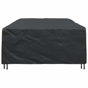 Schwarze vidaXL Möbel Schutzhülle, 315x180x74 cm, wasserfest, für Gartenmöbel.