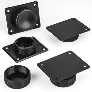 SOTECH 4er SET Möbelfüße GOLF II Verstellbar Schwarz