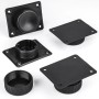 SOTECH 4er SET Möbelfüße GOLF II Verstellbar Schwarz