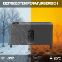 Marstek Jupiter Solarspeicher für Balkonkraftwerk, Temperaturbereich -20°C bis 60°C.