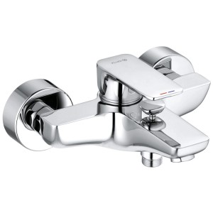 Kludi Wannenarmatur PURE&STYLE: Einhandmischer in Chrom für Wanne und Brause.