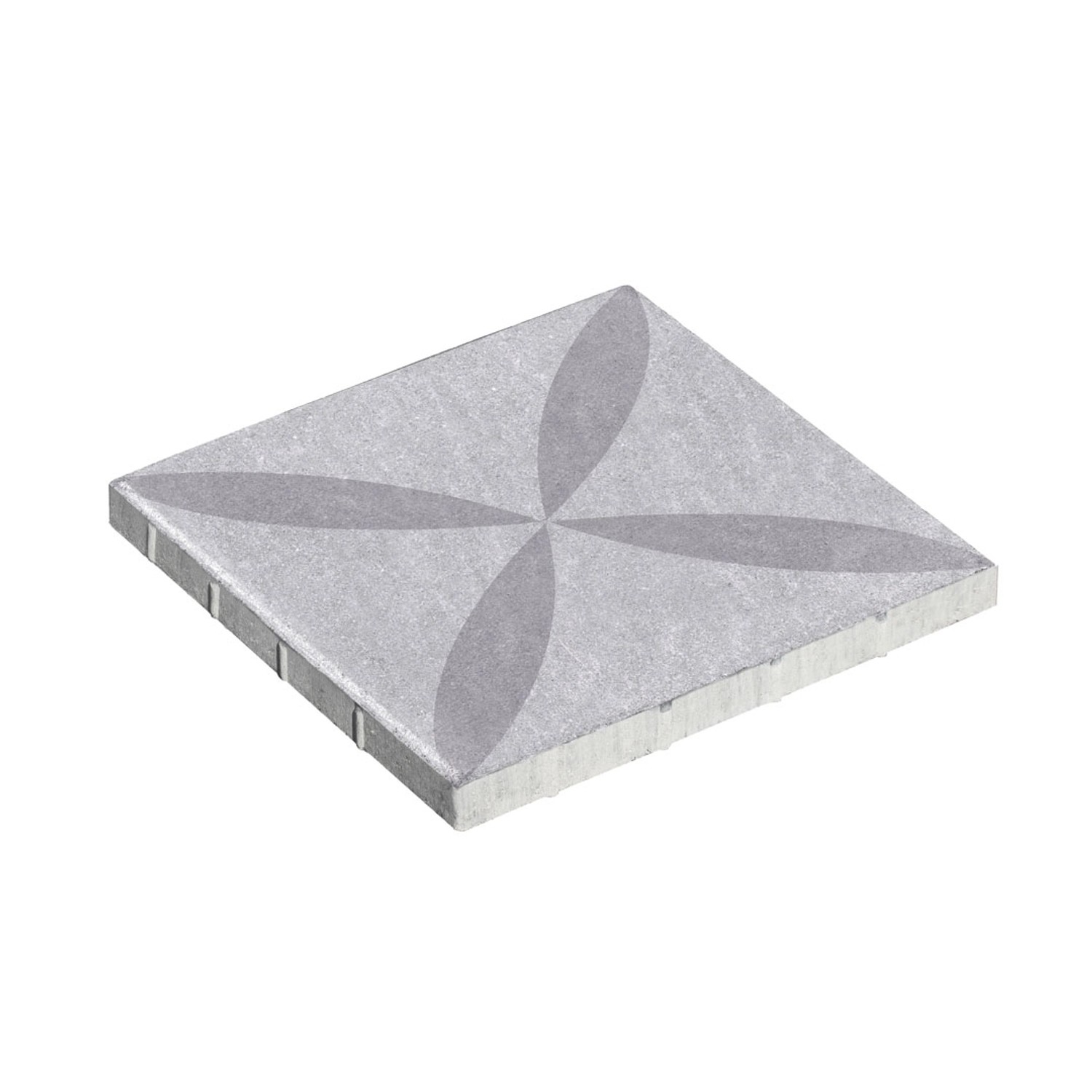 Diephaus Terrassenplatte Quant Mittelgrau 50 cm x 50 cm x 4 cm