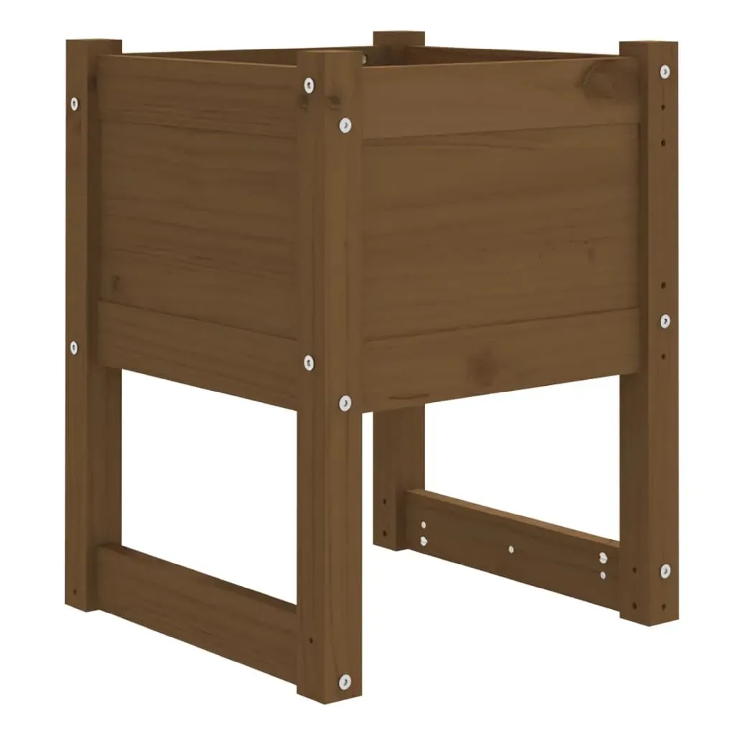 vidaXL Pflanzkübel Honigbraun 40x40x52,5 cm Massivholz Kiefer 822113