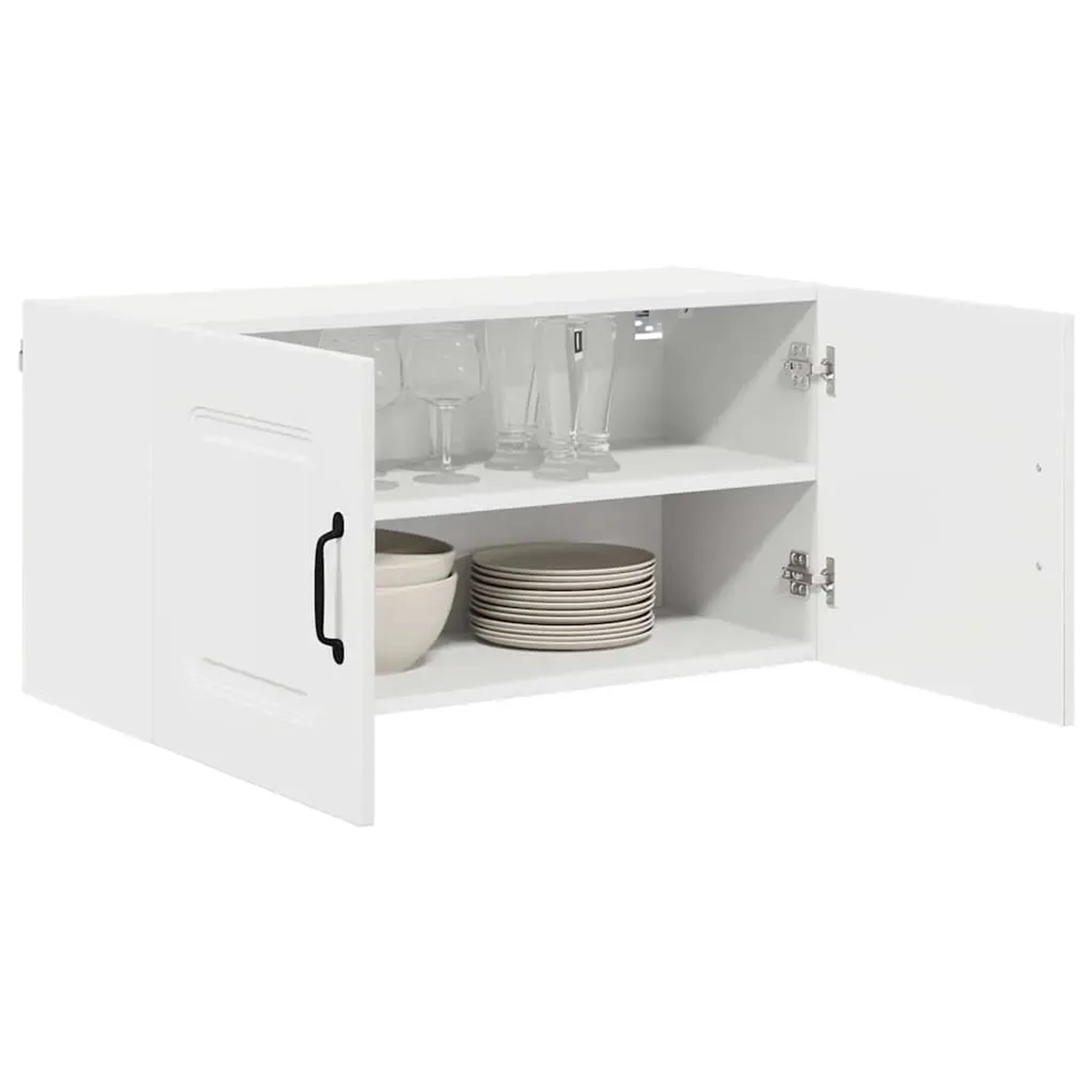 vidaXL Küchenwandschrank mit Regal Weiß 80 x 31 x 40 cm Holzwerkstoff 884574_3