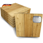 DELUKE Holzfliese Lärchenholz 43x43cm Fliese Geriffelt Terrassenfliese Holz Quadratisch Terrassendiele mit Unterkonstruktion Balkon Bodenfliese_7