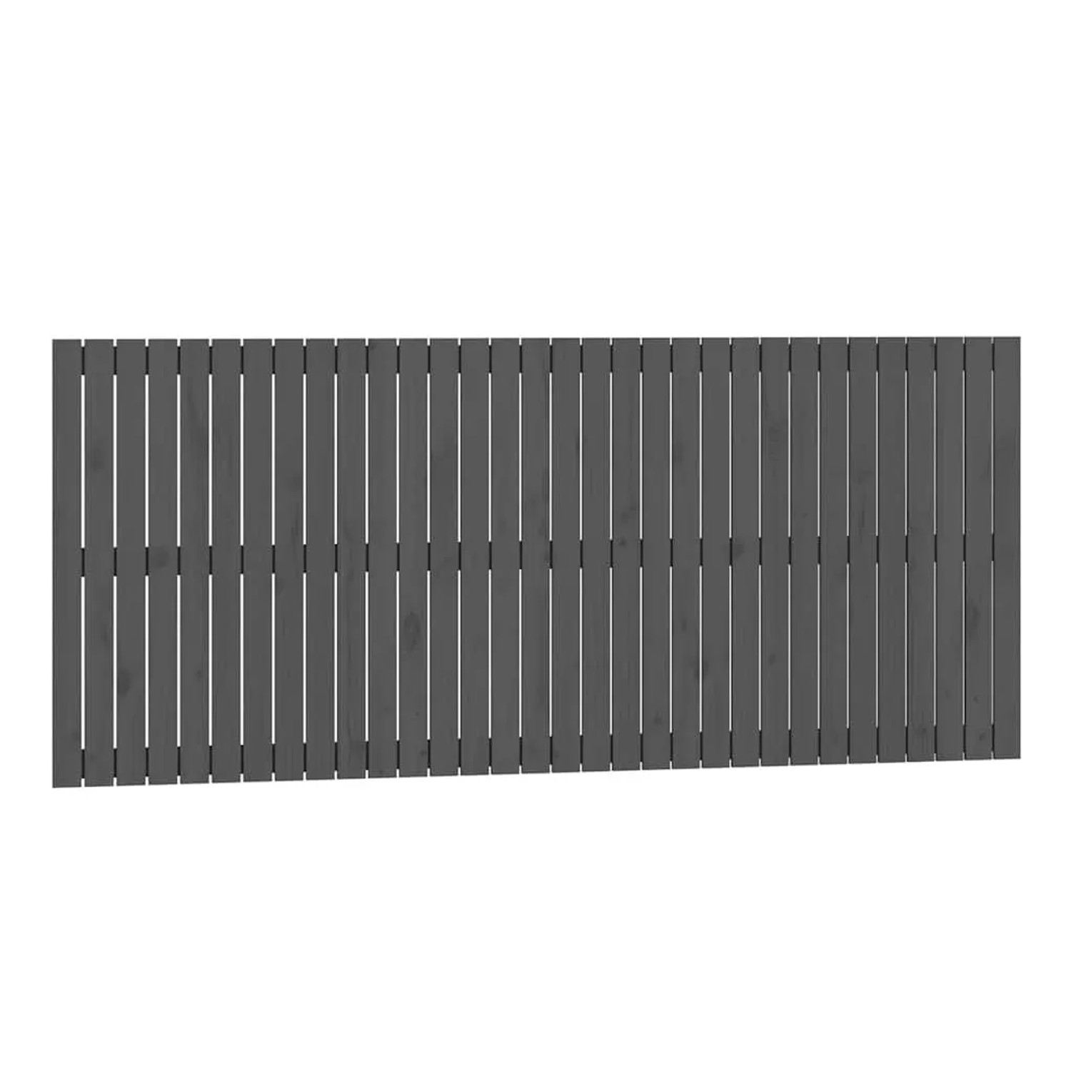 vidaXL Wand-Kopfteil Grau 204x3x90 cm Massivholz Kiefer 824880