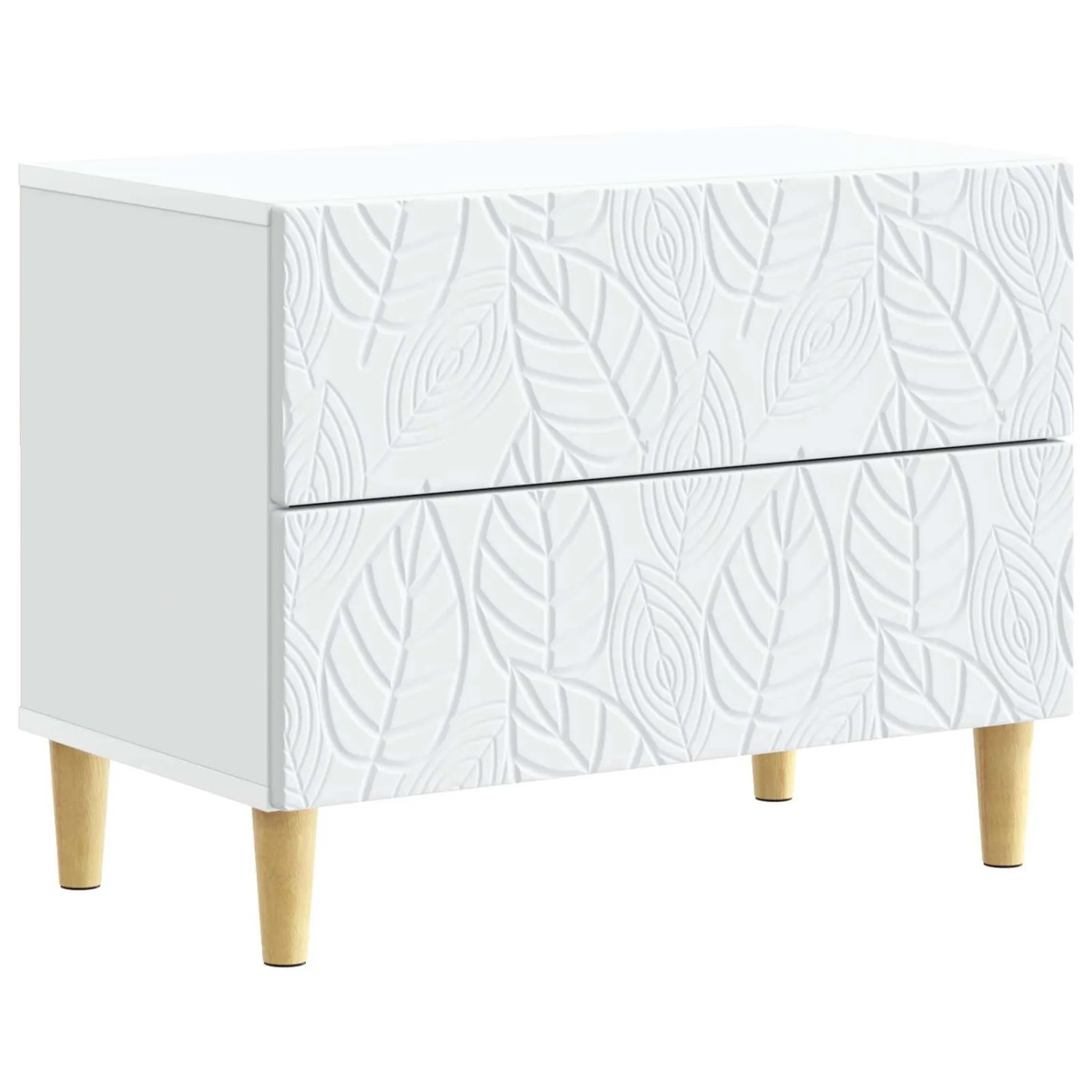 vidaXL Nachttisch Weiß 62 x 34,5 x 48 cm Holzwerkstoff 895005