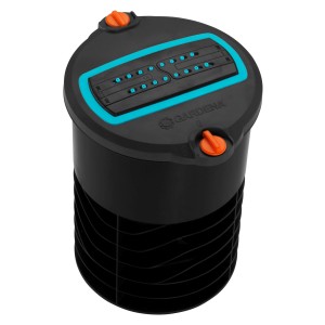 Gardena Sprinklersystem Versenk-Viereckregner OS 140, Aufsicht. Regner für Rasenbewässerung.