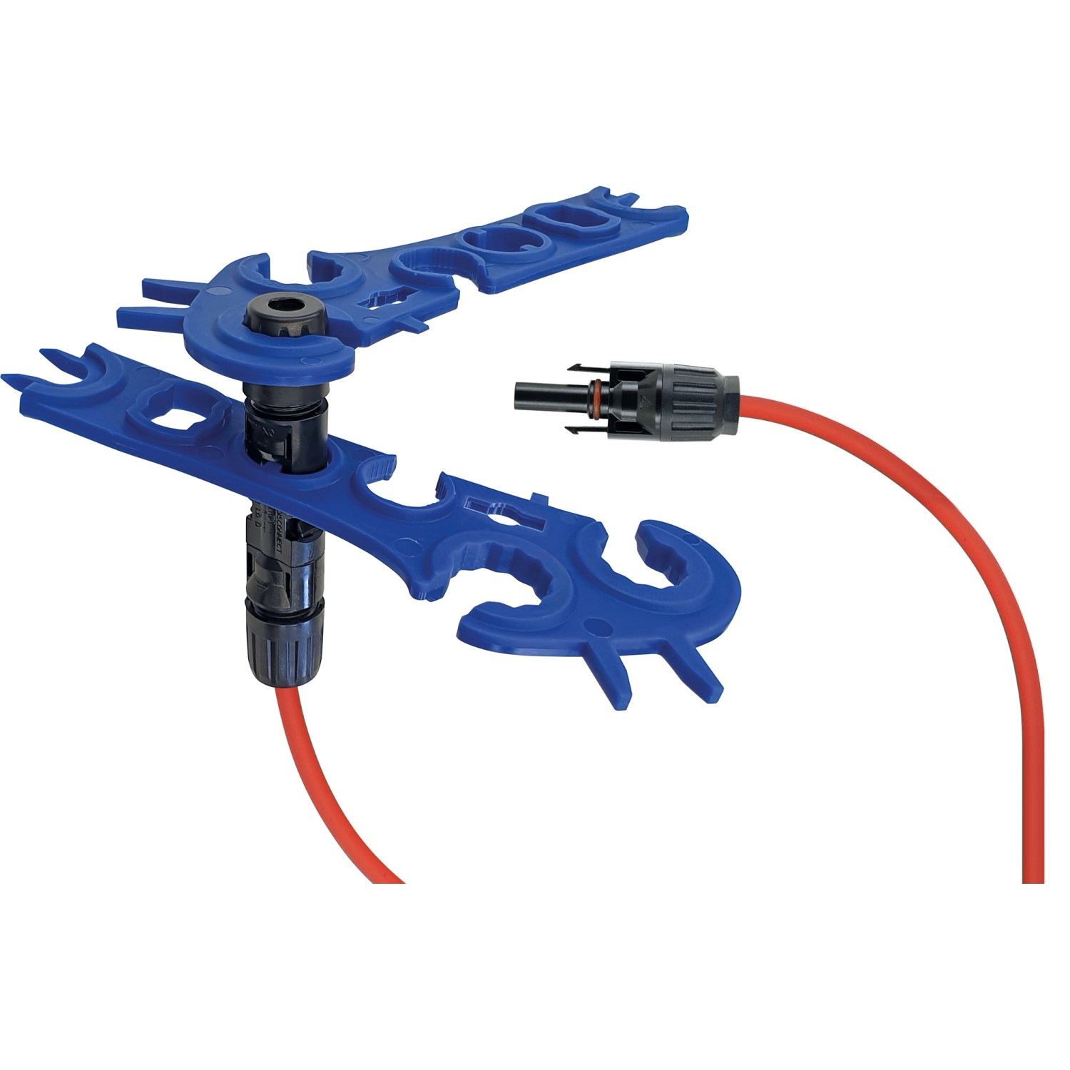 Schwaiger Solarstecker Schlüssel Set (2 Stk.) für einfache Montage von Balkonkraftwerk Steckverbindern.