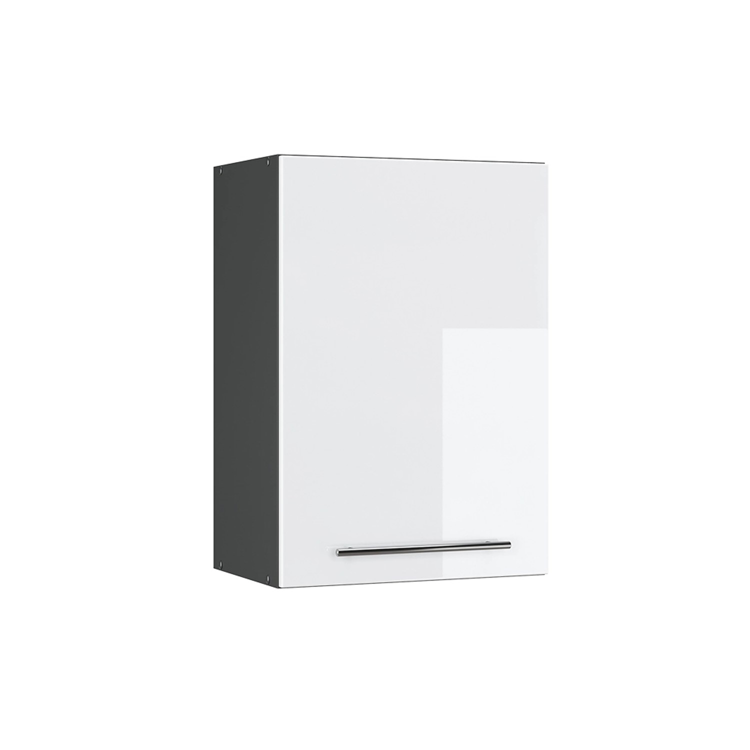 Vicco Hängeschrank Fame-Line Hängender Küchenschrank Weiß Hochglanz/Anthrazit 50 cm