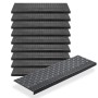 BigDean 10er Set Stufenmatten aus Gummi 65x25cm Treppenstufen Matten für Außen Outdoor Antirutschmatten Treppe Antirutsch Gummimatten